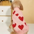 thumbnail image 2 of Valentine Dog Sweater Dog Valentines Clothes Outfit Knitted Heart Sweater for Small Medium Large Dogs Pets (Red, X-Large), 2 of 8