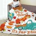 thumbnail image 6 of Salouo Fall Pumpkins Print Bed Blankets,Flannel Blanket Comfortable Air Conditioning Blanket Lightweight Blanket for Sofa Bed Travel & Couch -40"x30", 6 of 8