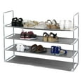 thumbnail image 4 of 50 Pair Shoe Rack Organizer, 10 Tier Free Standing Shoe Tower, Space Saving Shoe Storage for Entryway, Bedroom, Closet - Black, 4 of 4