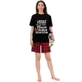 thumbnail image 4 of iHapHap Family Christmas PJs Jesus Plaid Short Sleeve Set, 6-7Y-Kid, 4 of 6