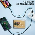 thumbnail image 4 of Efficient Charging Solution Charging Cord Male Type C to Male Type C and USB 5Pin Port Data Sync Cable Fast Charging, 4 of 9