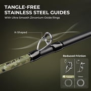 KastKing Baitcaster Fishing Rod and Reel Combo,Cast: Left Reel , 6'0- M Rod(2pcs+ Extra Tip),KastFlex IM7 Graphite,PTS System, EVA Handles Spartacus Defender