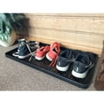thumbnail image 3 of ART & ARTIFACT Rubber Boot Tray Wet Shoe Tray for Entryway Indoor Outdoor Snow Boot Mat Extra Large Shoe Tray 32" x 16", Black, International Hello Goodbye, 3 of 8