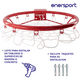 thumbnail image 5 of Aro de Basquetbol Profesional Enersport 46 cm de Diámetro Acero para Interiores y Exteriores, 5 of 5