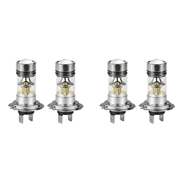 2 Bombillas Antiniebla H4 H7 H11 para Cabeza Coche 100 W 6500 K 2000 Lm 12 V (H7)