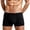 Black, variant on Men's Underwear Briefs Solid Color Breathable Mid Rise Shorts Underpants