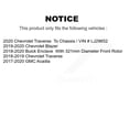thumbnail image 2 of Transit Auto Front Rear Coated Drilled Slotted Disc Brake Rotors and Ceramic Pads Kit for Car Chevrolet Traverse GMC Acadia Buick Enclave Blazer KDC-100431, 2 of 11