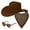 Coffee, variant on Mens Hats, Western Cowboy Hat Scarf and Glasses Set Cowboy Hats for Women Coffee