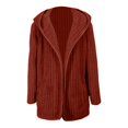 thumbnail image 5 of Versatile Reversible Hooded Jacket for Everyday Wear Lightweight Cozy Open Front Cardigan Outerwear for Spring and Fall Women's Bomber Jacket Casual Coat, 5 of 5