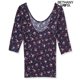 thumbnail image 2 of Camiseta gráfica Aeropostale Dainty Floral para mujer azul mediano, 2 of 2