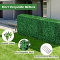 thumbnail image 5 of 34" x 14" x 32.5"Artificial Boxwood Hedge Wall, Faux Greenery Room Divider Decorative Privacy Screen Fence Backdrop, Freestanding Hedging Shrubs for Indoor Outdoor Balcony Garden Yard Deck, 5 of 9