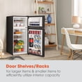 thumbnail image 3 of MAGIC CHEF Mini Refrigerator with Freezer in Black, HMDR45B, 3 of 19