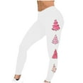 thumbnail image 4 of JingHai Christmas Leggings for Womens Fuzzy Thermal Pants Graphic Printed Skinny Tights Casual Legging for Women-White XL, 4 of 5