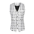 thumbnail image 5 of Lars Amadeus Dress Vest for Men's Slim Fit Sleeveless Polka Dots Pattern Waistcoat, 5 of 5
