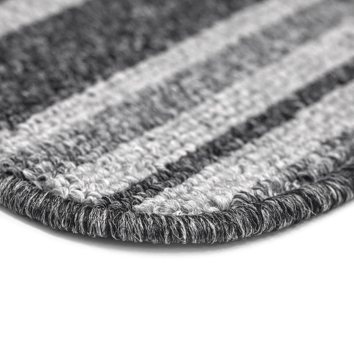 Tapis tufté rayé gris Linden de 2 x 4 pi