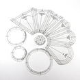 thumbnail image 1 of SPRING DIY Sewing Ruler 10pcs DIY Acrylic Patchwork Template Tool Set Sewing Patchwork Ruler Template For Splicing Quilting Dressmaking black line 1, 1 of 8