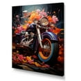thumbnail image 2 of Designart "Pop Art Revved-Up Ride I" Motorcycle Wall Art Living Room, 2 of 7