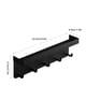 thumbnail image 4 of Bewildely Ganchos de pared Estante organizador de acero inoxidable autoadhesivo multifuncional montado en la pared Accesorios para colgar ropa de doble Accesorios de baño Negro Bewildely HA066128-02, 4 of 6