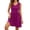 Z-Hot Pink19, variant on JIAYUE Women's Dress Above Knee Casual Sleeveless Solid Color Tank With V Neck Fit And Flare For Daily Outings Classic Female Dresses