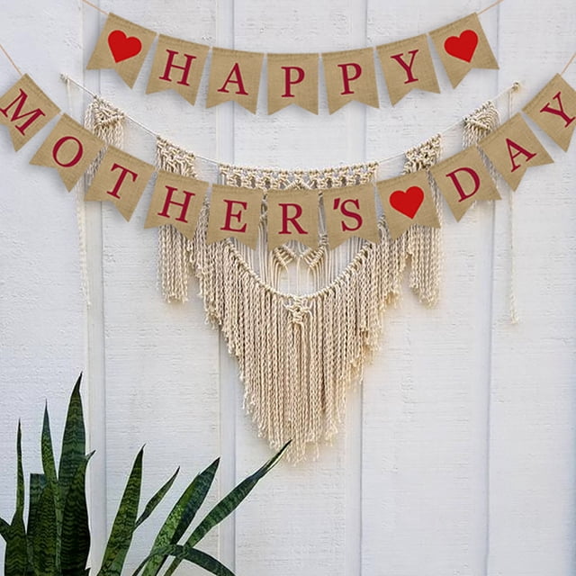 Mother's Day Flag Banner Holiday Party Decoration Birthday Party Decorations