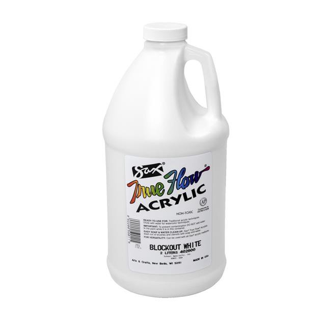 SAX 1572984 Blockout White True Flow Half Gallon Acrylic Paint