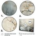 thumbnail image 3 of Designart "Tree Monochrome delicate Reverie I" Floral Floater Framed Canvas Art Print, 3 of 7
