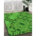thumbnail image 3 of Ahgly Company Machine Washable Indoor Square Transitional Green Area Rugs, 8' Square, 3 of 7