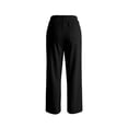 thumbnail image 5 of Bysome Pants For Girls Solid Color Elastic Waist With Drawstring and Pockets Loose Fit Trousers Lightweight Girls Pants Size 5-6 Years Black, 5 of 7