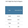 thumbnail image 4 of CTM Girl's Night Star Slip On Slippers, 4 of 4