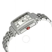 Michele Womens Deco Madison Diamond Silver 33mm Watch MWW06T000141