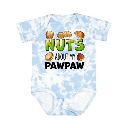 

Inktastic Nuts About My Pawpaw Peanut Almond Pistachio Boys or Girls Baby Bodysuit