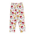thumbnail image 6 of Uemuo Tulips Flowers Pattern Women's Wide Leg Palazzo Lounge Pants with Pockets Light Weight Loose Comfy Casual Pajama Pants-XX-Large, 6 of 9