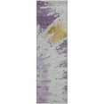 thumbnail image 2 of Addison Rugs Mayfield Washable Transitional Spiral Purple Runner Rug, 2'3" x 7'6", 2 of 5