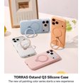 thumbnail image 2 of TORRAS New Silicone 360 Click-Lock Rotating Stand Case for iPhone 17 Pro Max | Premium 55&Acirc;&deg; Liquid Silicone Protection | Fit for MagSafe | Camera Co, 2 of 9