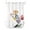 White, variant on No Hook Shower Curtain with Snap-in Liner, Colorful Tulips Floral Waterproof Fabric Bathroom Curtains, Modern Art Watercolor Pastoral Bath Curtains & Mesh Top Window Stall 48"x72"