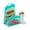 Blue, variant on ITPCINC Reusable silicone 3-piece clear travel bundle 1 Sandwich bag, 1 Snack bag, 1 Hot and cold Cup with lid .
