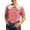 Red, variant on Womens Shirt Button Down Plaid Print Lace Collar Short Sleeve Beachwear for Women,Black,L
