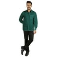 thumbnail image 2 of Bestman Solid Formal Shirt For Mens Button Down Shirt Front Patch Pocket Office Wear, 2 of 7