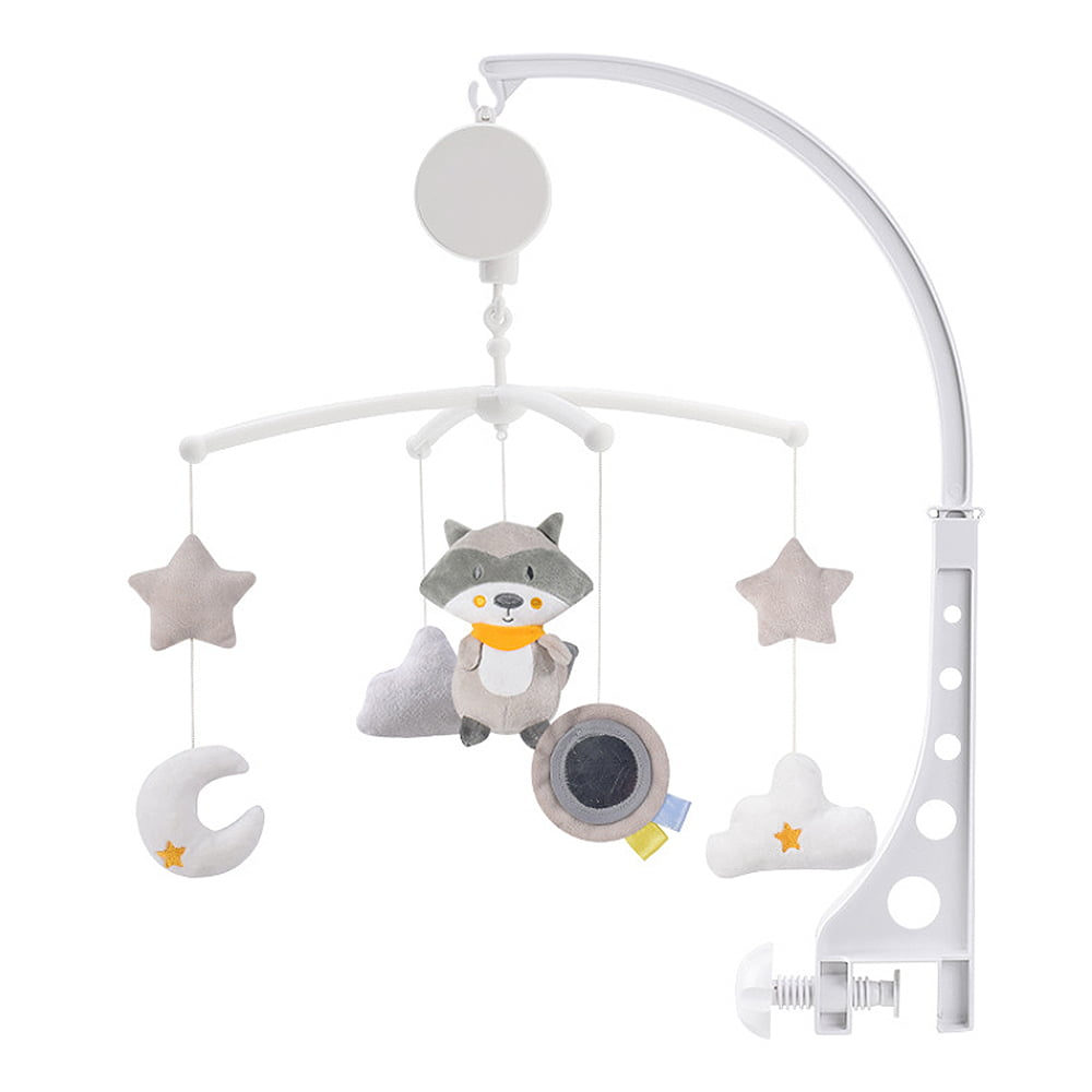 Baby Crib Mobile Bed Bell Toy Holder Arm Bracket Hanging Clockwork Music Box Toy 