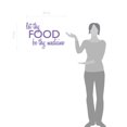 thumbnail image 2 of Let Thy Food Be Thy Medicine Kitchen Wall Art Cooking Quote Decal, 2 of 4