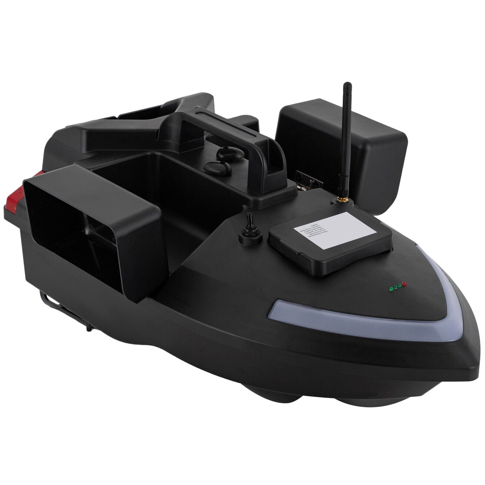 Remote Control Bait Boat, Remote Control Fish Bait Boat for Fishing 4 Hours Control Time ABS Black GPS Fishing Bait Boat