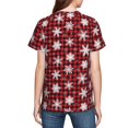thumbnail image 7 of Wukai Snowflakes On A Buffalo Plaid Christmas Youth Unisex Short Sleeve T-Shirt for Boys, Girls, Teens, and Kids-Medium, 7 of 7