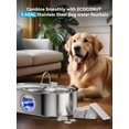 thumbnail image 2 of Fuente de agua para perros ECOCONUT 13L de acero inoxidable para perros grandes, 2 of 6