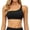 Black, variant on One Shoulder Sports Bras for Women - Sleeveless One Strap Low Impact Asymmetrical Workout Yoga Tops Size: M Pink
