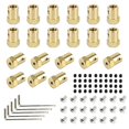 thumbnail image 1 of Conector de acoplamiento flexible de motor de 7mm de 20 piezas con tornillos Afortunado Sencillez, 1 of 1