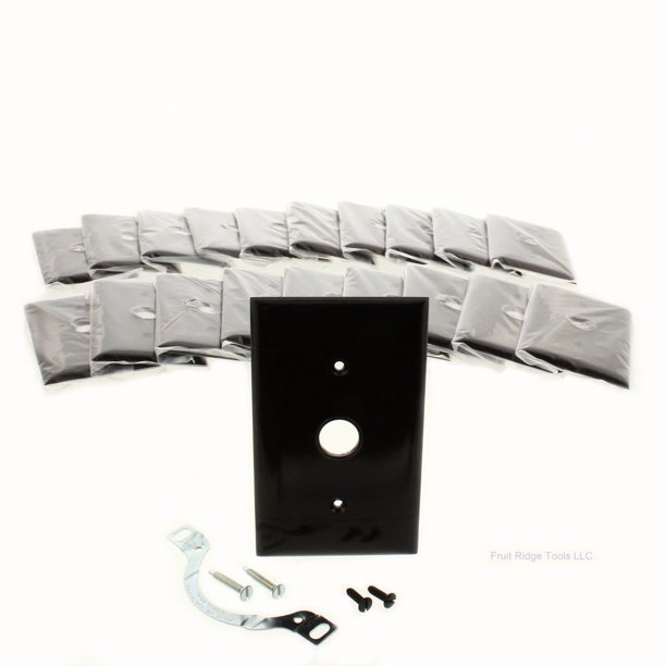 20 P&S Brown 1G PLine Plastic Wallplate Telephone Outlet Covers 5/8