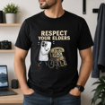 thumbnail image 6 of Respect Your Elders Graphic Tee - Funny Tech Evolution Phone Humor Unisex Cotton T-Shirt, Short Sleeve, 6 of 9