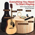 thumbnail image 4 of Fender FA-125 Dreadnought Acoustic Guitar - Natural w/ Gig Bag, 4 of 9