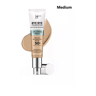 It Cosmetics Bye Bye Foundation Moisturizer Oil Free Matte (medium) 1 OZ