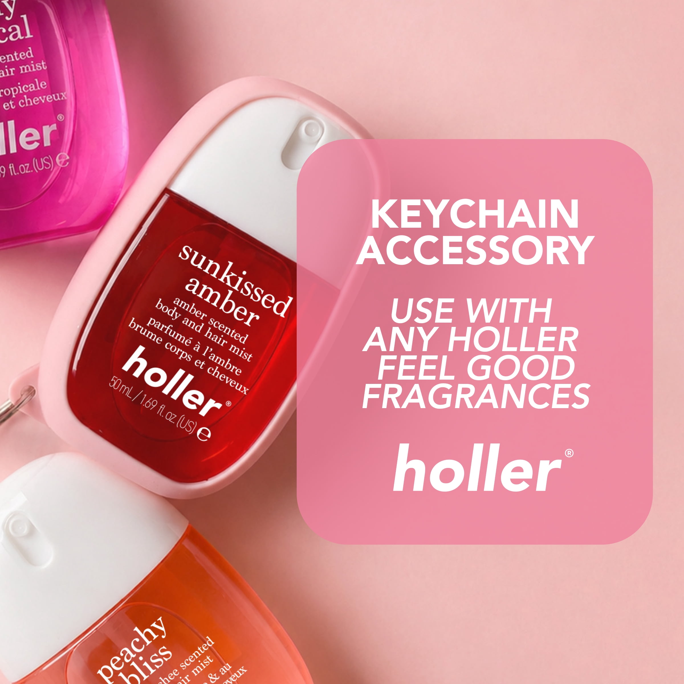 Holler Body And Hair Fragrance Mist Keychain Holder